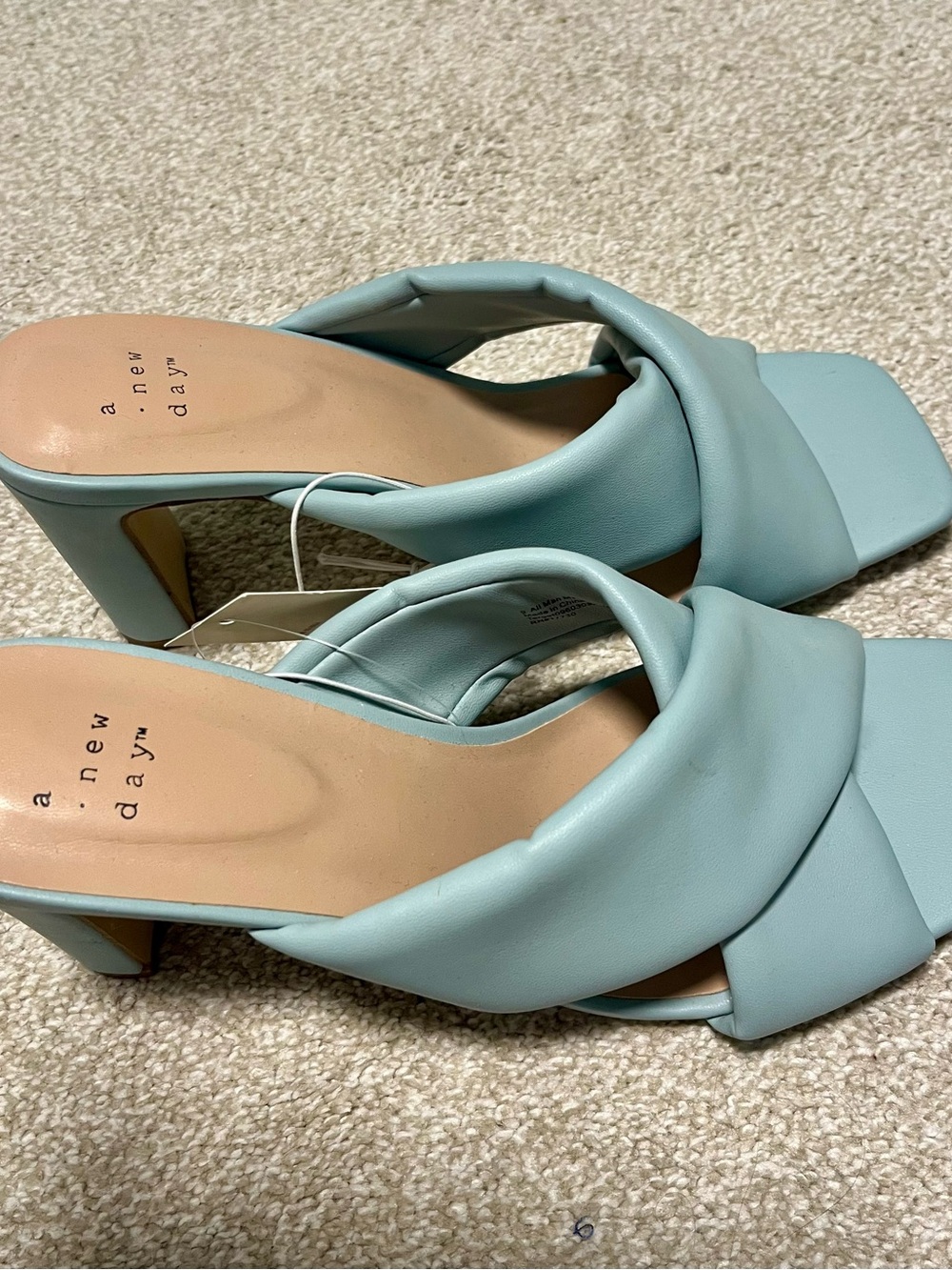 a new day Light Blue Crisscross Heel Sandal - Picture 2 of 6